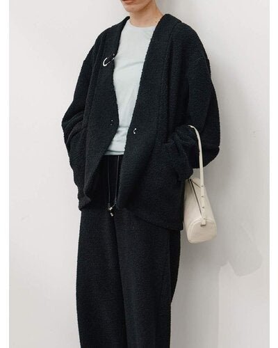 【YENN 26-27 WINTER/PRE-SPRING】COZY TEXTURE JACKET - 11月中旬頃発送 - Champdelarose