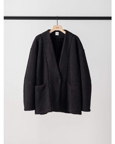 【YENN 26-27 WINTER/PRE-SPRING】COZY TEXTURE JACKET - 11月中旬頃発送 - Champdelarose