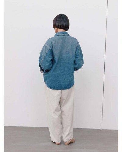 【YENN 26-27 WINTER/PRE-SPRING】DENIM ZIP UP JACKET - 1月中旬頃発送 - Champdelarose