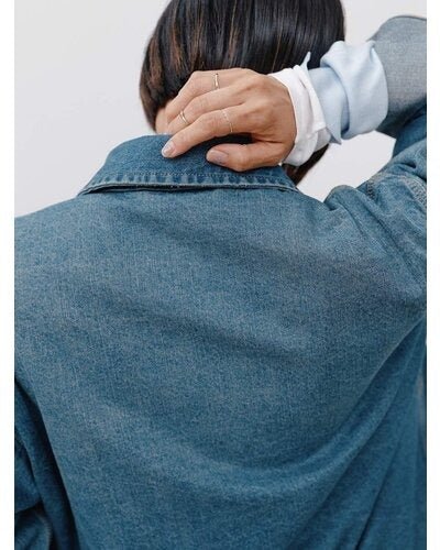 【YENN 26-27 WINTER/PRE-SPRING】DENIM ZIP UP JACKET - 1月中旬頃発送 - Champdelarose
