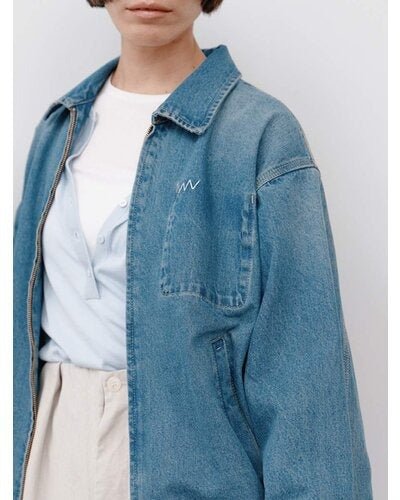 【YENN 26-27 WINTER/PRE-SPRING】DENIM ZIP UP JACKET - 1月中旬頃発送 - Champdelarose