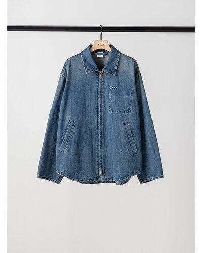 【YENN 26-27 WINTER/PRE-SPRING】DENIM ZIP UP JACKET - 1月中旬頃発送 - Champdelarose