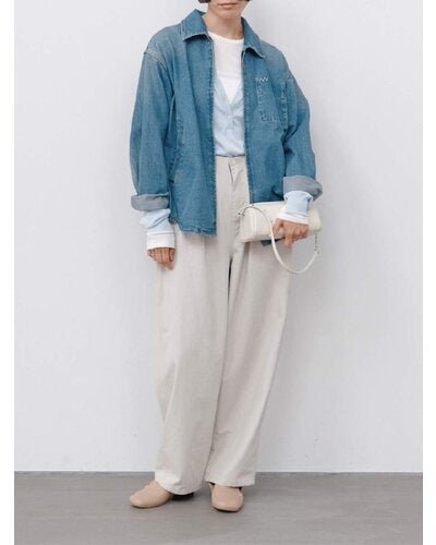 【YENN 26-27 WINTER/PRE-SPRING】DENIM ZIP UP JACKET - 1月中旬頃発送 - Champdelarose
