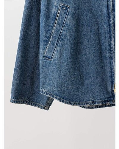 【YENN 26-27 WINTER/PRE-SPRING】DENIM ZIP UP JACKET - 1月中旬頃発送 - Champdelarose