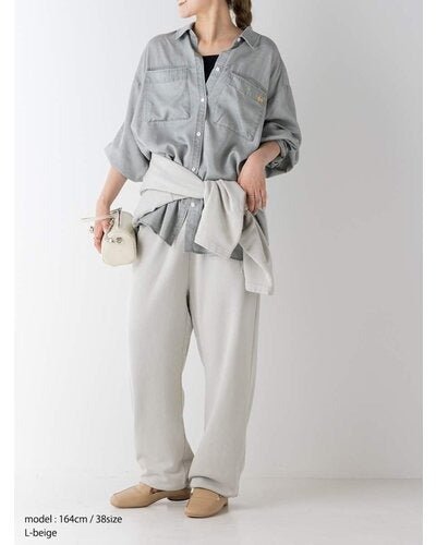 【YENN 26-27 WINTER/PRE-SPRING】FADED OVERSIZE SHIRT - 1月中旬頃発送 - Champdelarose