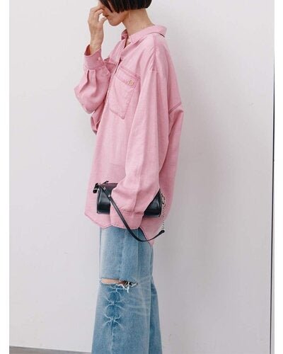 【YENN 26-27 WINTER/PRE-SPRING】FADED OVERSIZE SHIRT - 1月中旬頃発送 - Champdelarose
