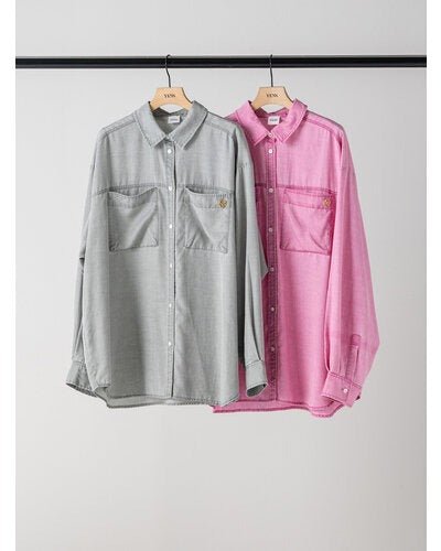 【YENN 26-27 WINTER/PRE-SPRING】FADED OVERSIZE SHIRT - 1月中旬頃発送 - Champdelarose