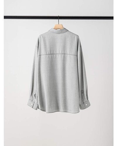 【YENN 26-27 WINTER/PRE-SPRING】FADED OVERSIZE SHIRT - 1月中旬頃発送 - Champdelarose