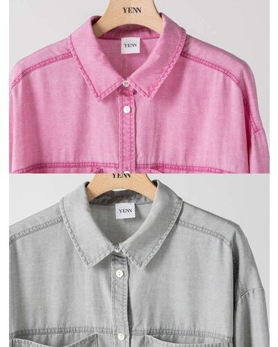 【YENN 26-27 WINTER/PRE-SPRING】FADED OVERSIZE SHIRT - 1月中旬頃発送 - Champdelarose