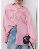 【YENN 26-27 WINTER/PRE-SPRING】FADED OVERSIZE SHIRT - 1月中旬頃発送 - Champdelarose