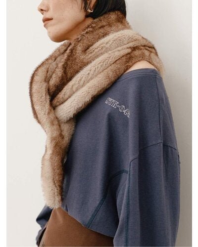 【YENN 26-27 WINTER/PRE-SPRING】FAUX FUR SCARF - 10月中旬頃発送 - Champdelarose