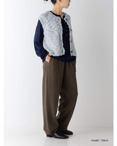 【YENN 26-27 WINTER/PRE-SPRING】HAND SLUB MIX VEST - 11月中旬頃発送 - Champdelarose