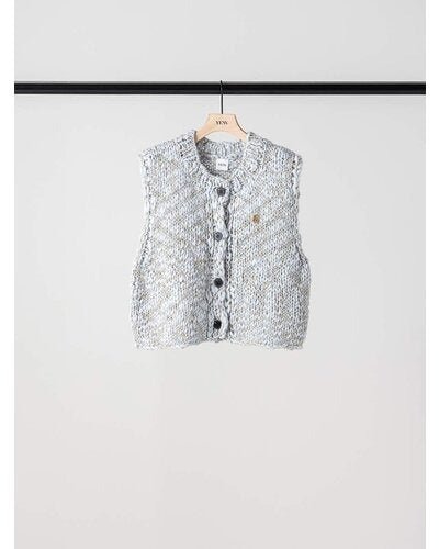 【YENN 26-27 WINTER/PRE-SPRING】HAND SLUB MIX VEST - 11月中旬頃発送 - Champdelarose
