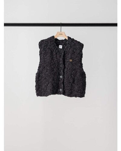 【YENN 26-27 WINTER/PRE-SPRING】HAND SLUB MIX VEST - 11月中旬頃発送 - Champdelarose