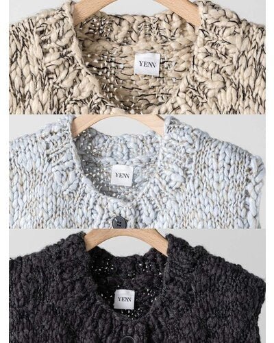 【YENN 26-27 WINTER/PRE-SPRING】HAND SLUB MIX VEST - 11月中旬頃発送 - Champdelarose