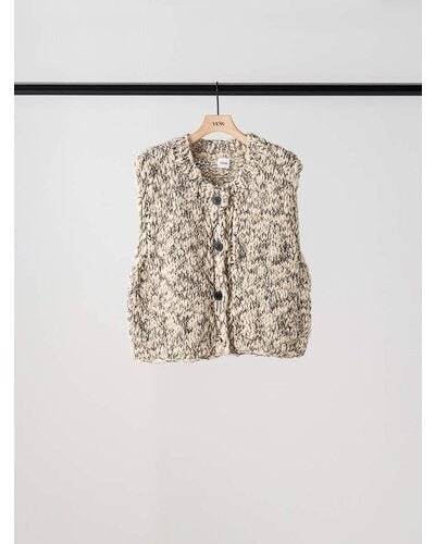 【YENN 26-27 WINTER/PRE-SPRING】HAND SLUB MIX VEST - 11月中旬頃発送 - Champdelarose