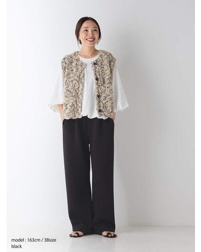 【YENN 26-27 WINTER/PRE-SPRING】HAND SLUB MIX VEST - 11月中旬頃発送 - Champdelarose