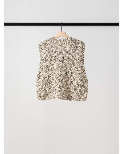 【YENN 26-27 WINTER/PRE-SPRING】HAND SLUB MIX VEST - 11月中旬頃発送 - Champdelarose