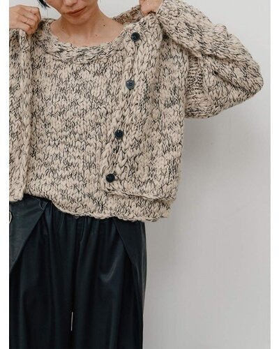 【YENN 26-27 WINTER/PRE-SPRING】HAND SLUB MIX VEST - 11月中旬頃発送 - Champdelarose