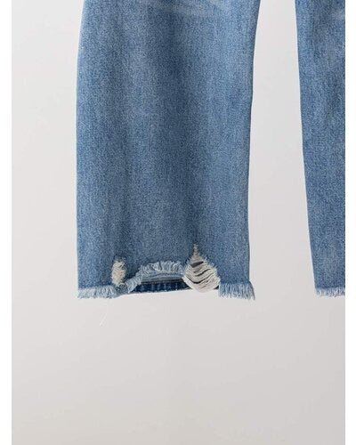 【YENN 26-27 WINTER/PRE-SPRING】HIGH DAMAGED WIDE PT - 1月中旬頃発送 - Champdelarose