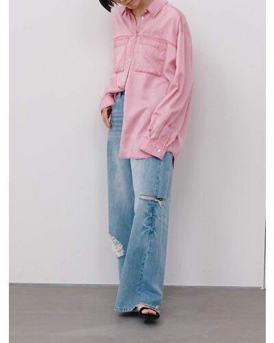 【YENN 26-27 WINTER/PRE-SPRING】HIGH DAMAGED WIDE PT - 1月中旬頃発送 - Champdelarose