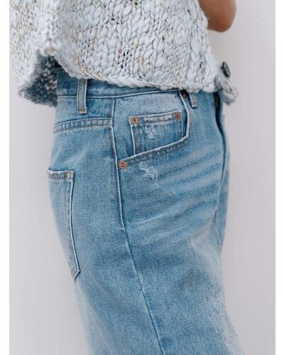 【YENN 26-27 WINTER/PRE-SPRING】HIGH DAMAGED WIDE PT - 1月中旬頃発送 - Champdelarose