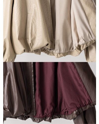 【YENN 26-27 WINTER/PRE-SPRING】LEATHER LIKE BLOUSON - 11月中旬頃発送 - Champdelarose