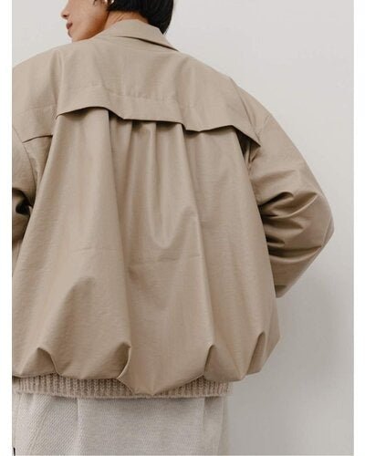 【YENN 26-27 WINTER/PRE-SPRING】LEATHER LIKE BLOUSON - 11月中旬頃発送 - Champdelarose