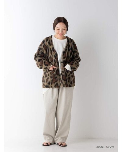 【YENN 26-27 WINTER/PRE-SPRING】LEOPARD V NECK CD - 11月中旬頃発送 - Champdelarose