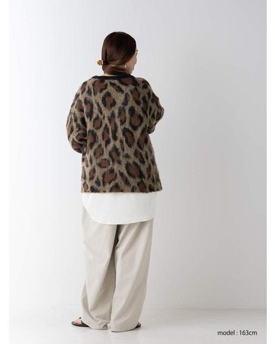 【YENN 26-27 WINTER/PRE-SPRING】LEOPARD V NECK CD - 11月中旬頃発送 - Champdelarose
