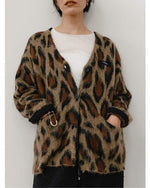 【YENN 26-27 WINTER/PRE-SPRING】LEOPARD V NECK CD - 11月中旬頃発送 - Champdelarose
