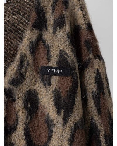 【YENN 26-27 WINTER/PRE-SPRING】LEOPARD V NECK CD - 11月中旬頃発送 - Champdelarose