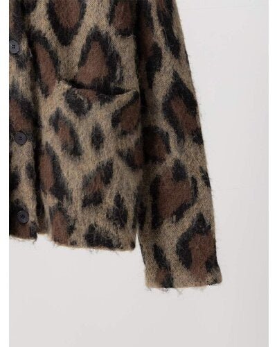 【YENN 26-27 WINTER/PRE-SPRING】LEOPARD V NECK CD - 11月中旬頃発送 - Champdelarose