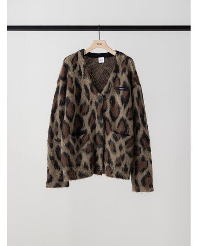 【YENN 26-27 WINTER/PRE-SPRING】LEOPARD V NECK CD - 11月中旬頃発送 - Champdelarose