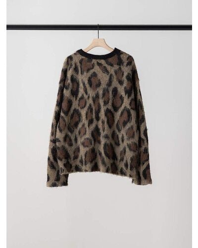 【YENN 26-27 WINTER/PRE-SPRING】LEOPARD V NECK CD - 11月中旬頃発送 - Champdelarose