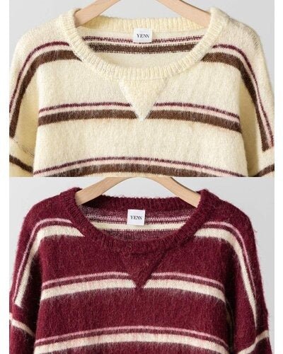 【YENN 26-27 WINTER/PRE-SPRING】MULTI STRIPE KNIT PO - 11月中旬頃発送 - Champdelarose