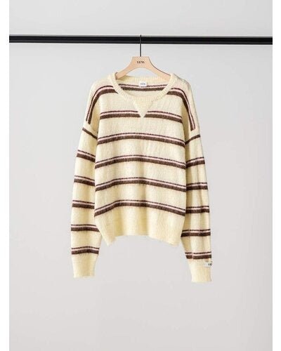 【YENN 26-27 WINTER/PRE-SPRING】MULTI STRIPE KNIT PO - 11月中旬頃発送 - Champdelarose