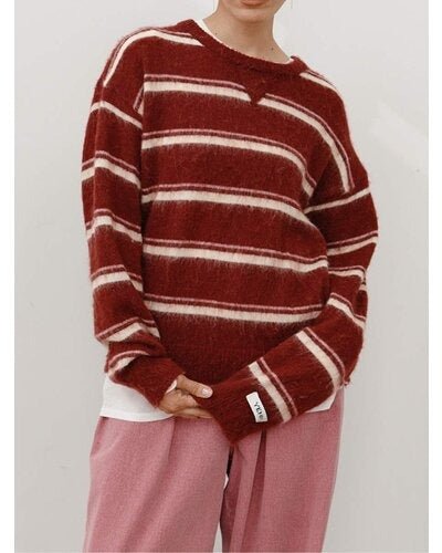 【YENN 26-27 WINTER/PRE-SPRING】MULTI STRIPE KNIT PO - 11月中旬頃発送 - Champdelarose