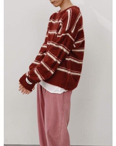 【YENN 26-27 WINTER/PRE-SPRING】MULTI STRIPE KNIT PO - 11月中旬頃発送 - Champdelarose