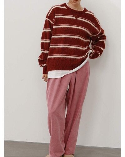【YENN 26-27 WINTER/PRE-SPRING】MULTI STRIPE KNIT PO - 11月中旬頃発送 - Champdelarose