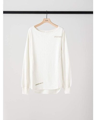 【YENN 26-27 WINTER/PRE-SPRING】NEP PRINT LONG T - 10月中旬頃発送 - Champdelarose