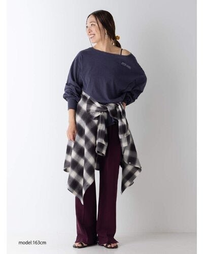 【YENN 26-27 WINTER/PRE-SPRING】NEP PRINT LONG T - 10月中旬頃発送 - Champdelarose