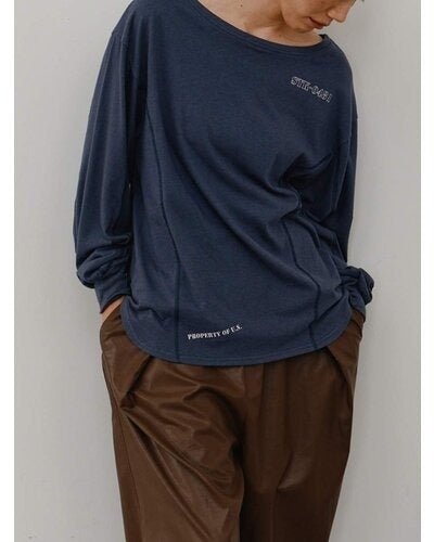 【YENN 26-27 WINTER/PRE-SPRING】NEP PRINT LONG T - 10月中旬頃発送 - Champdelarose