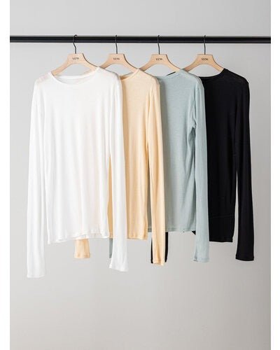 【YENN 26-27 WINTER/PRE-SPRING】SHEER COTTON LONG T - 10月中旬頃発送 - Champdelarose