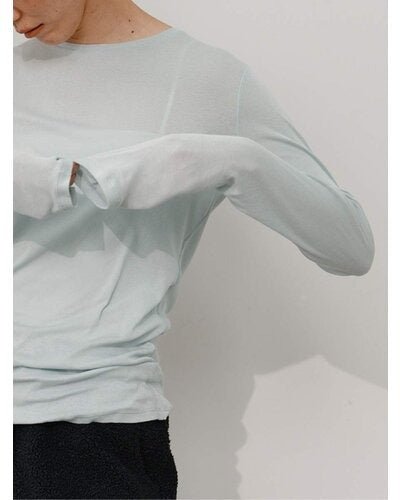 【YENN 26-27 WINTER/PRE-SPRING】SHEER COTTON LONG T - 10月中旬頃発送 - Champdelarose