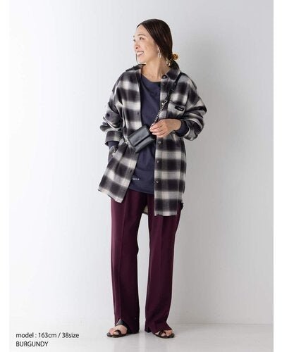【YENN 26-27 WINTER/PRE-SPRING】SIDE SLIT SLACKS - 10月中旬頃発送 - Champdelarose
