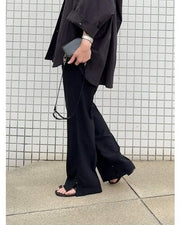 【YENN 26-27 WINTER/PRE-SPRING】SIDE SLIT SLACKS - 10月中旬頃発送 - Champdelarose