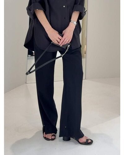 【YENN 26-27 WINTER/PRE-SPRING】SIDE SLIT SLACKS - 10月中旬頃発送 - Champdelarose