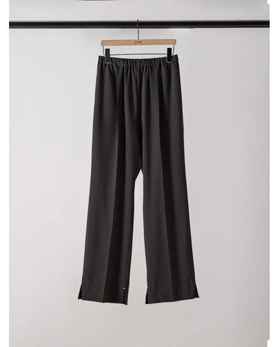 【YENN 26-27 WINTER/PRE-SPRING】SIDE SLIT SLACKS - 10月中旬頃発送 - Champdelarose