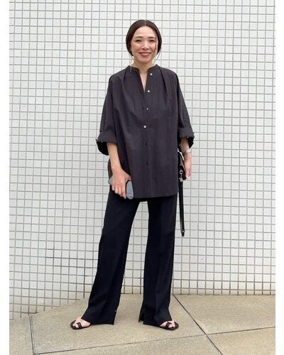 【YENN 26-27 WINTER/PRE-SPRING】SIDE SLIT SLACKS - 10月中旬頃発送 - Champdelarose